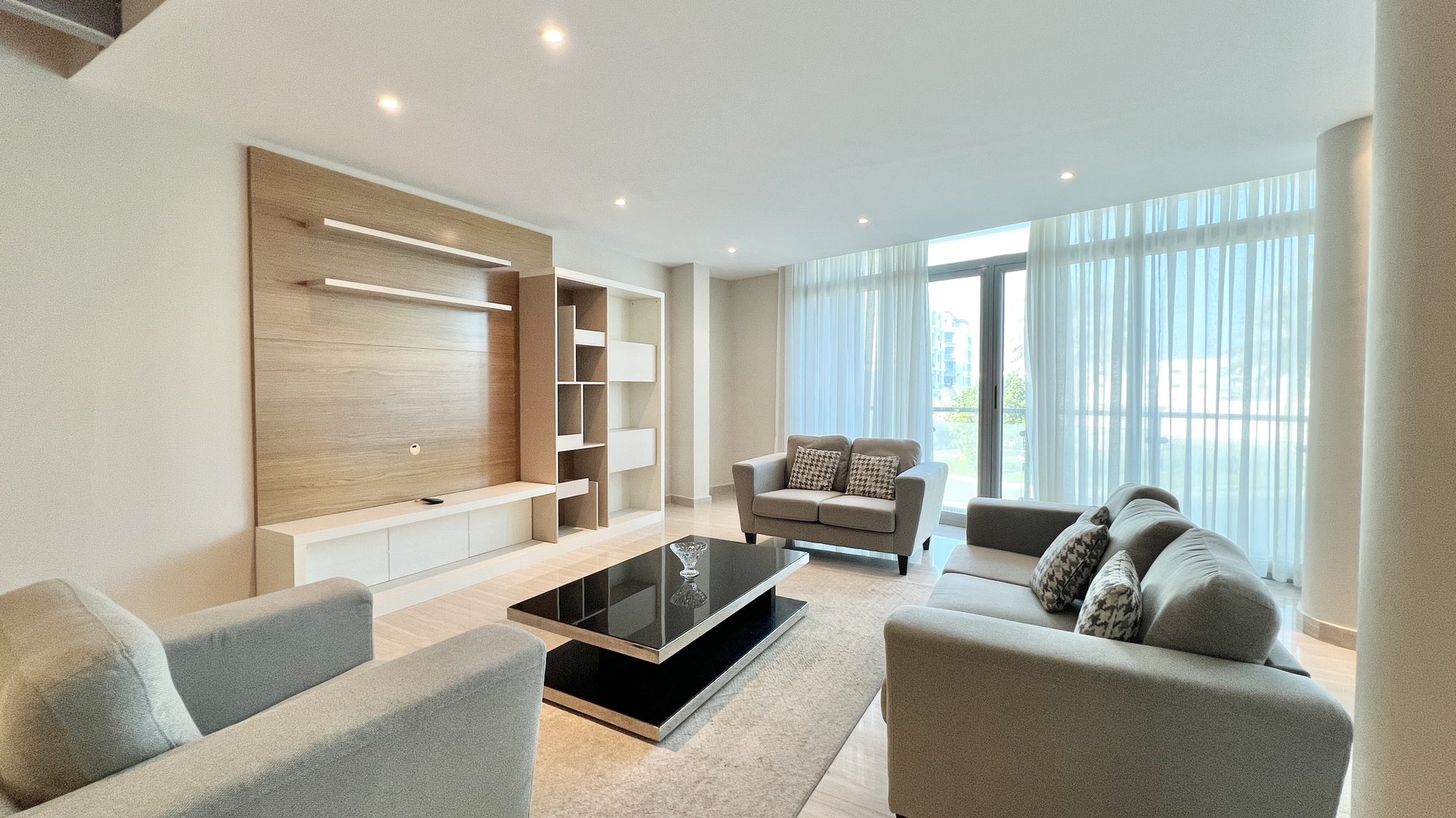 Three-Bedroom Duplex with Maid Room and Pool