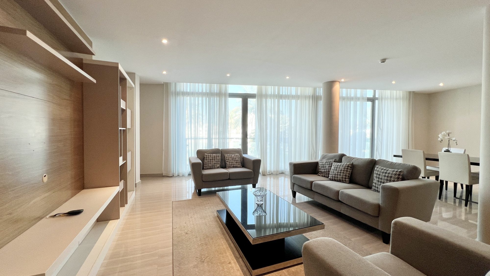 Three-Bedroom Duplex with Maid Room and Pool