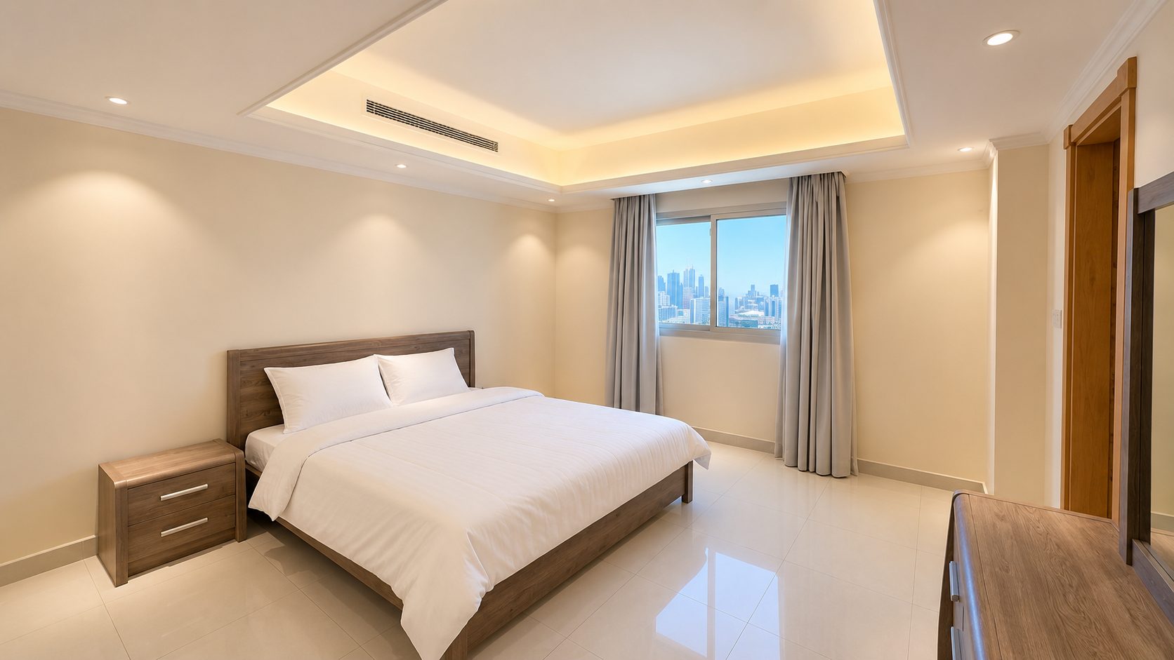Three-Bedroom Apartment with Shared Pool and Gym