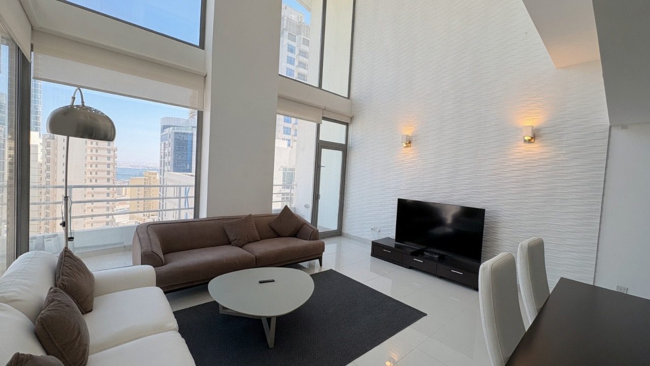One-Bedroom Duplex with Two Bathrooms