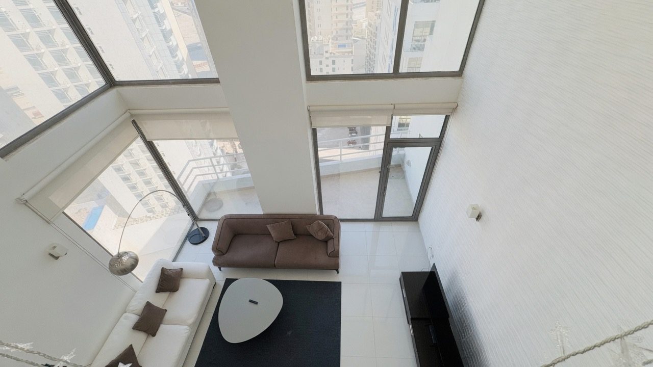 One-Bedroom Duplex with Two Bathrooms