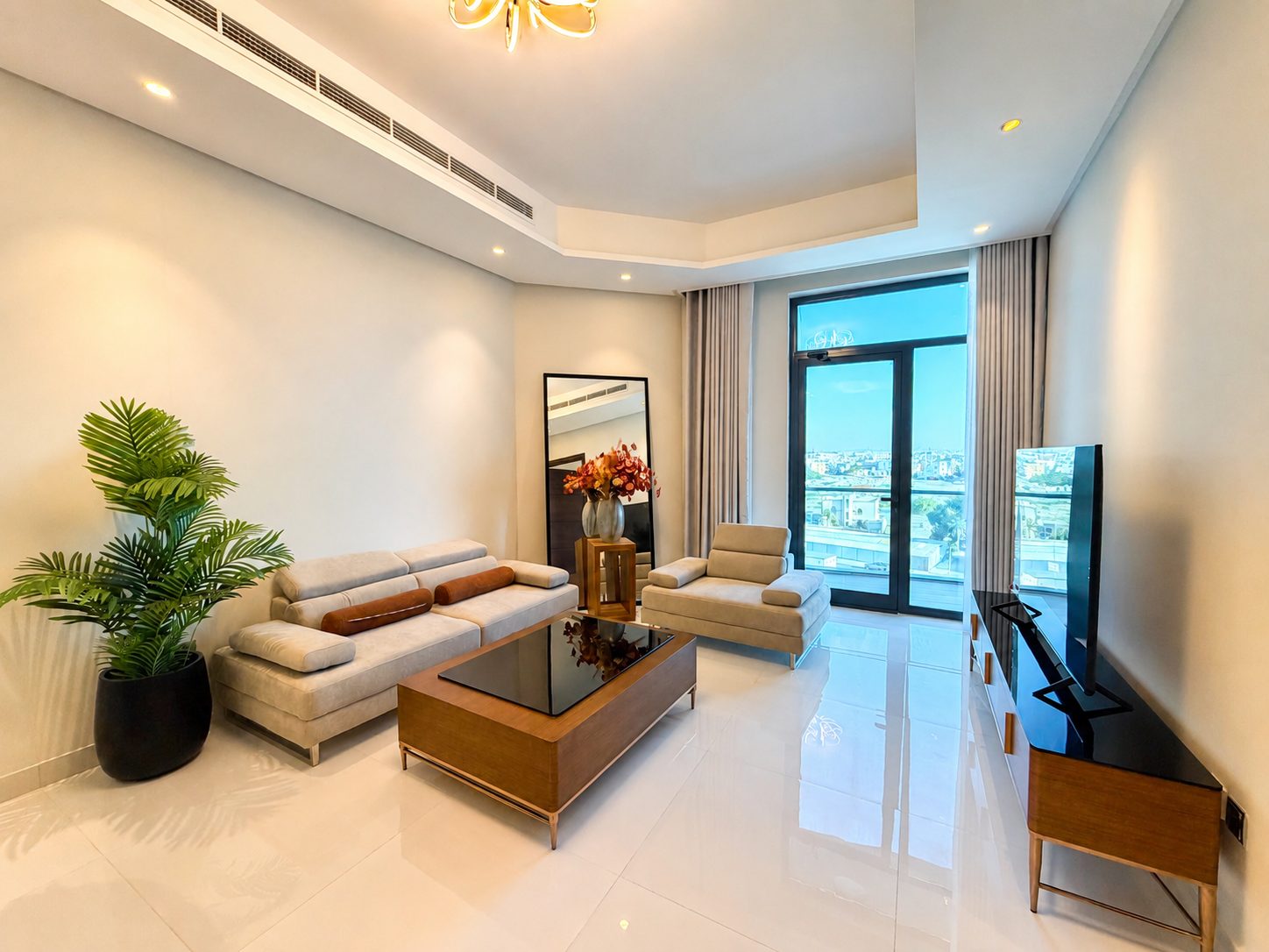 1-Bedroom Apartment, 90sqm, Two Bathrooms