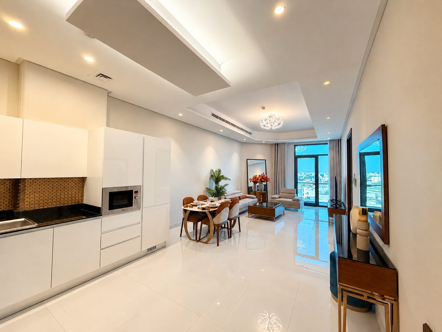 1-Bedroom Apartment, 90sqm, Two Bathrooms
