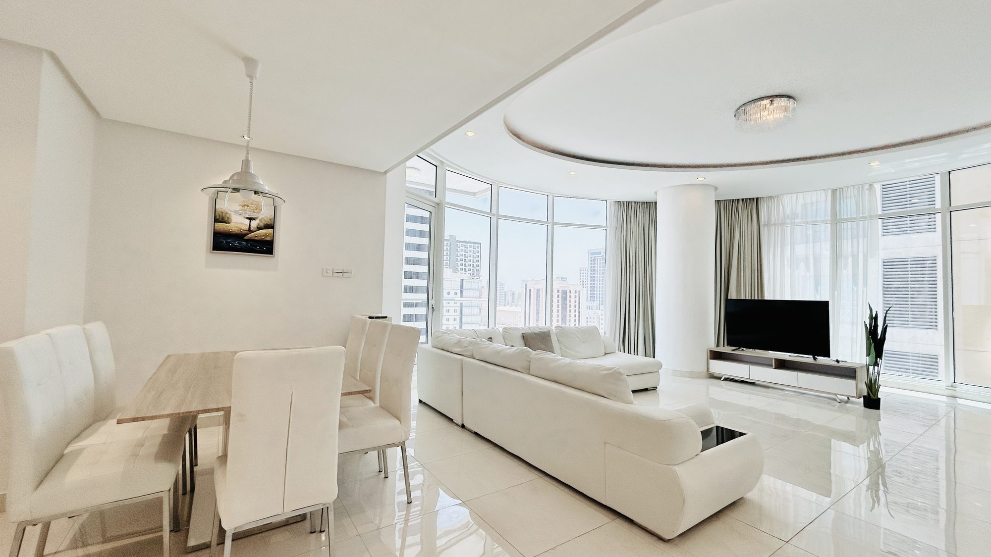 Three-Bedroom Apartment with Maid Room and Pool