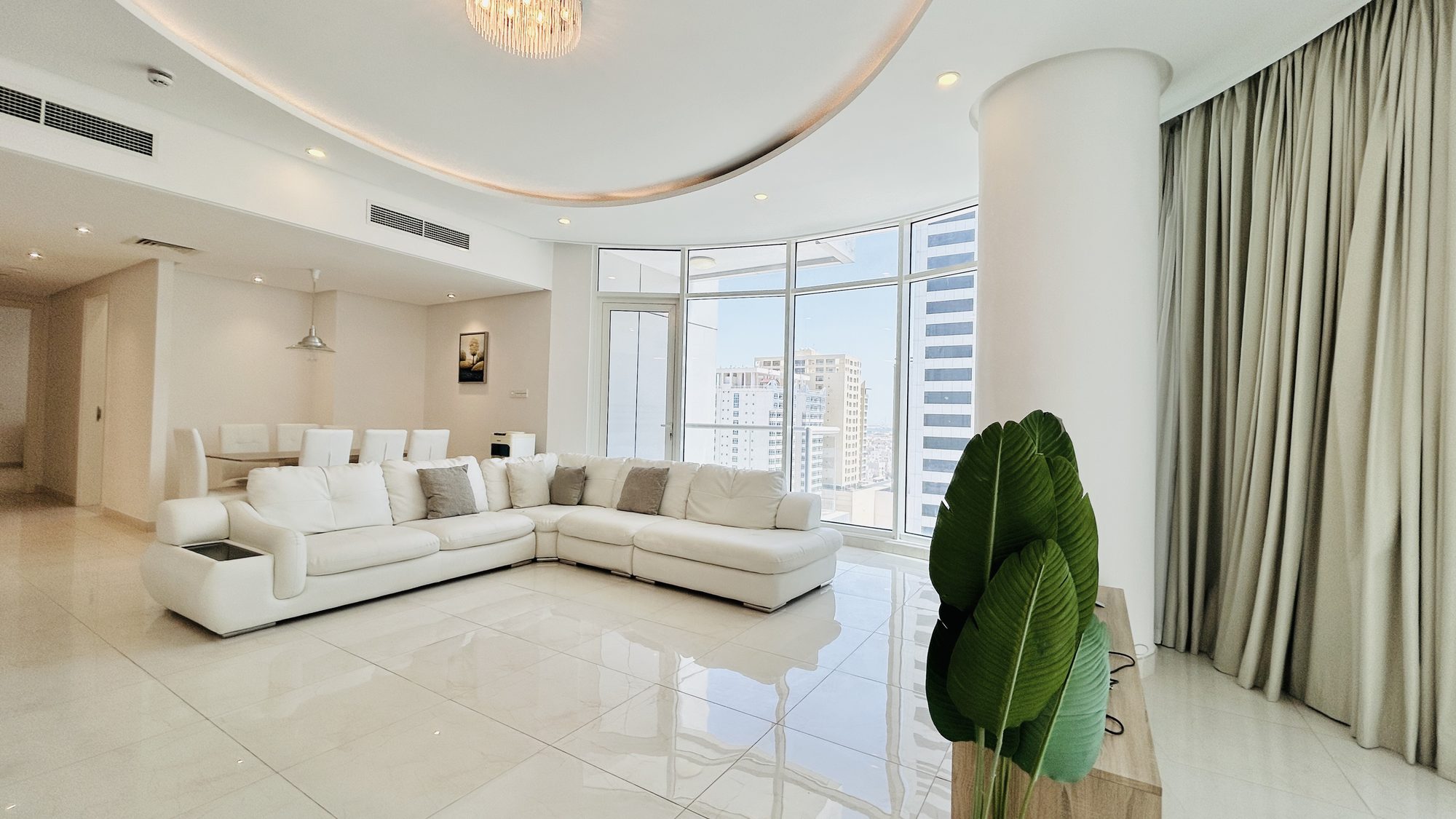 Three-Bedroom Apartment with Maid Room and Pool