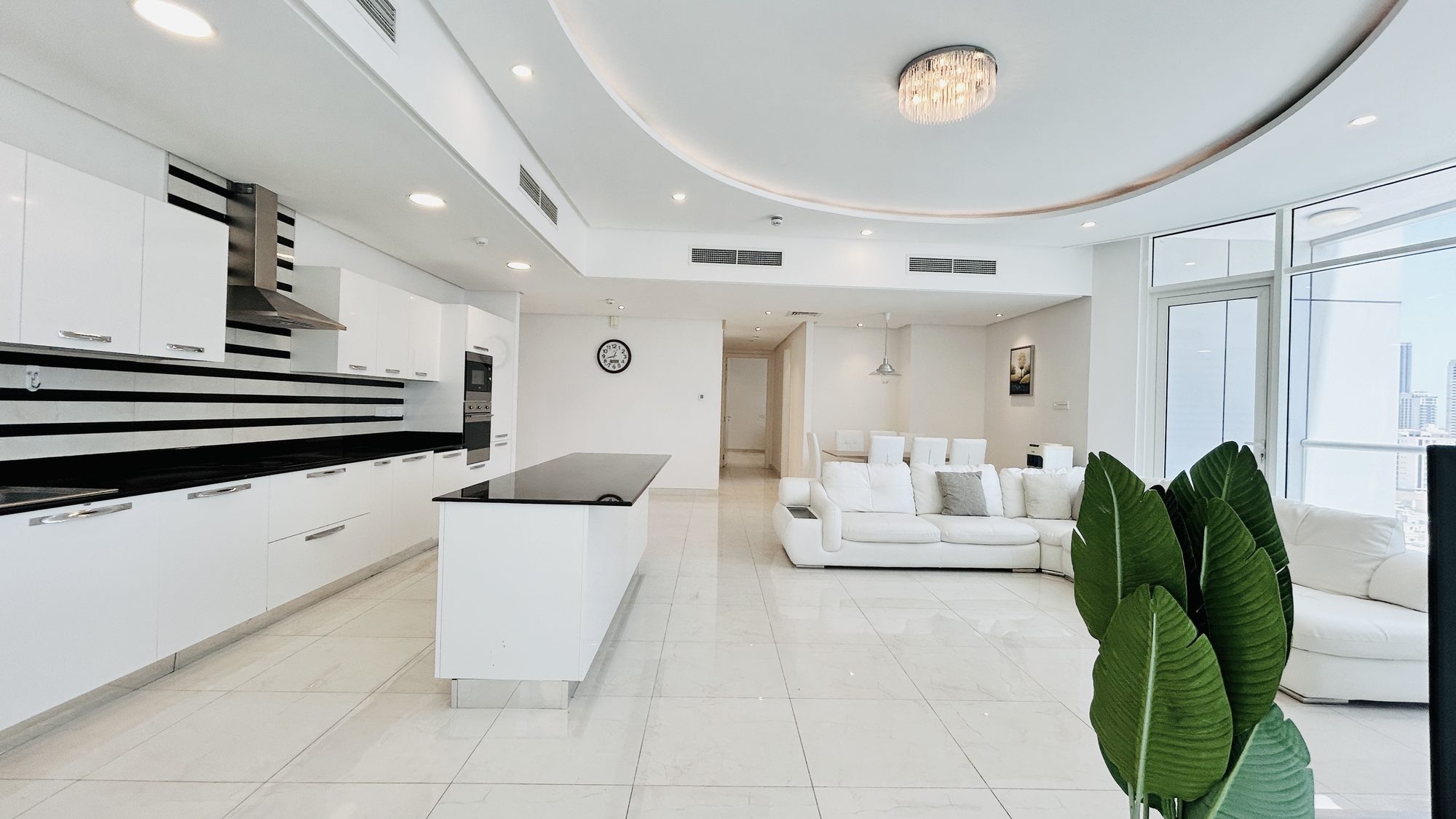 Three-Bedroom Apartment with Maid Room and Pool