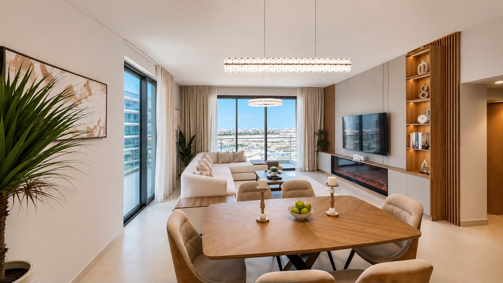 3-Bedroom Apartment with Maid Room and Pool