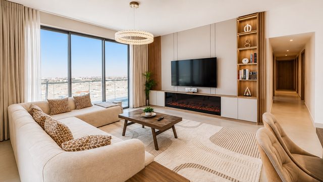 3-Bedroom Apartment with Maid Room and Pool