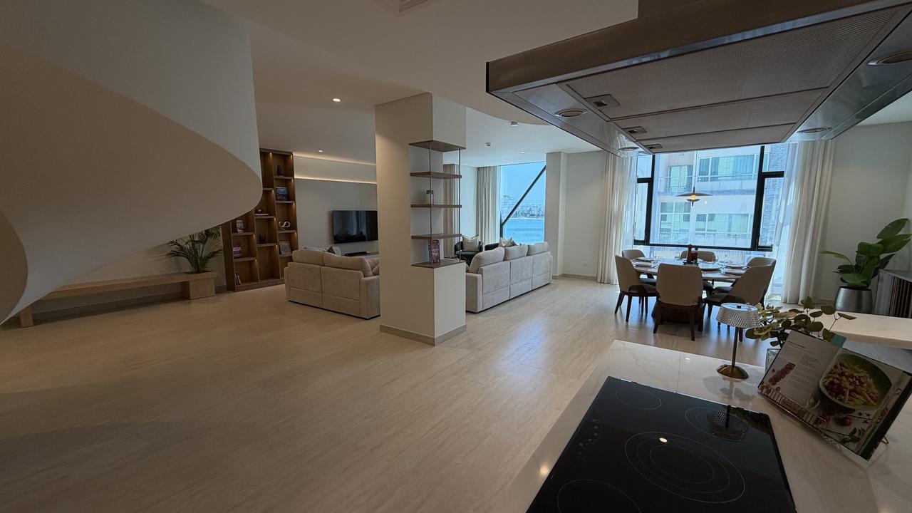 Four-Bedroom Duplex with Water Views